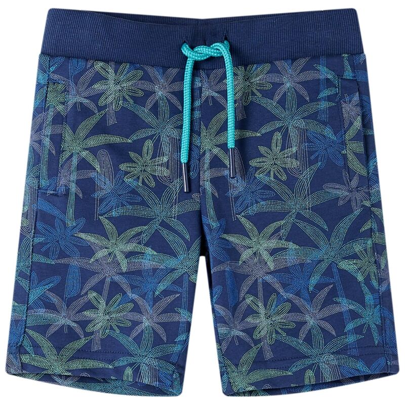 foto del prodotto pantaloncini per bambini con coulisse blu marino 92