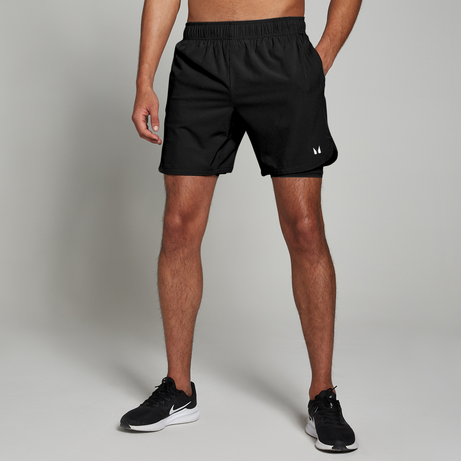 foto del prodotto pantaloncini sportivi 2 in 1 mp da uomo neri xxs