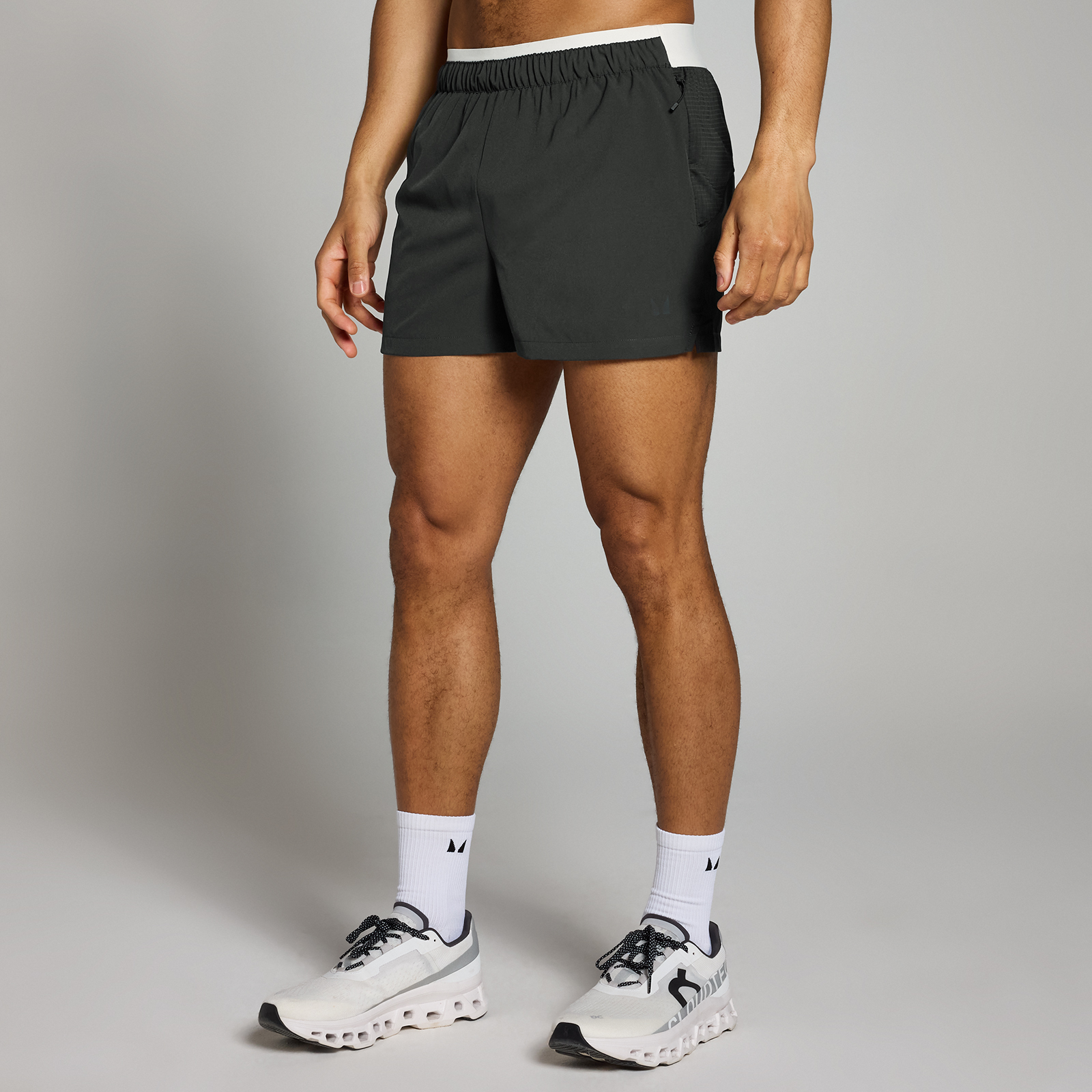 foto del prodotto pantaloncini sportivi 7,5 cm in tessuto mp da uomo nero slavato xl