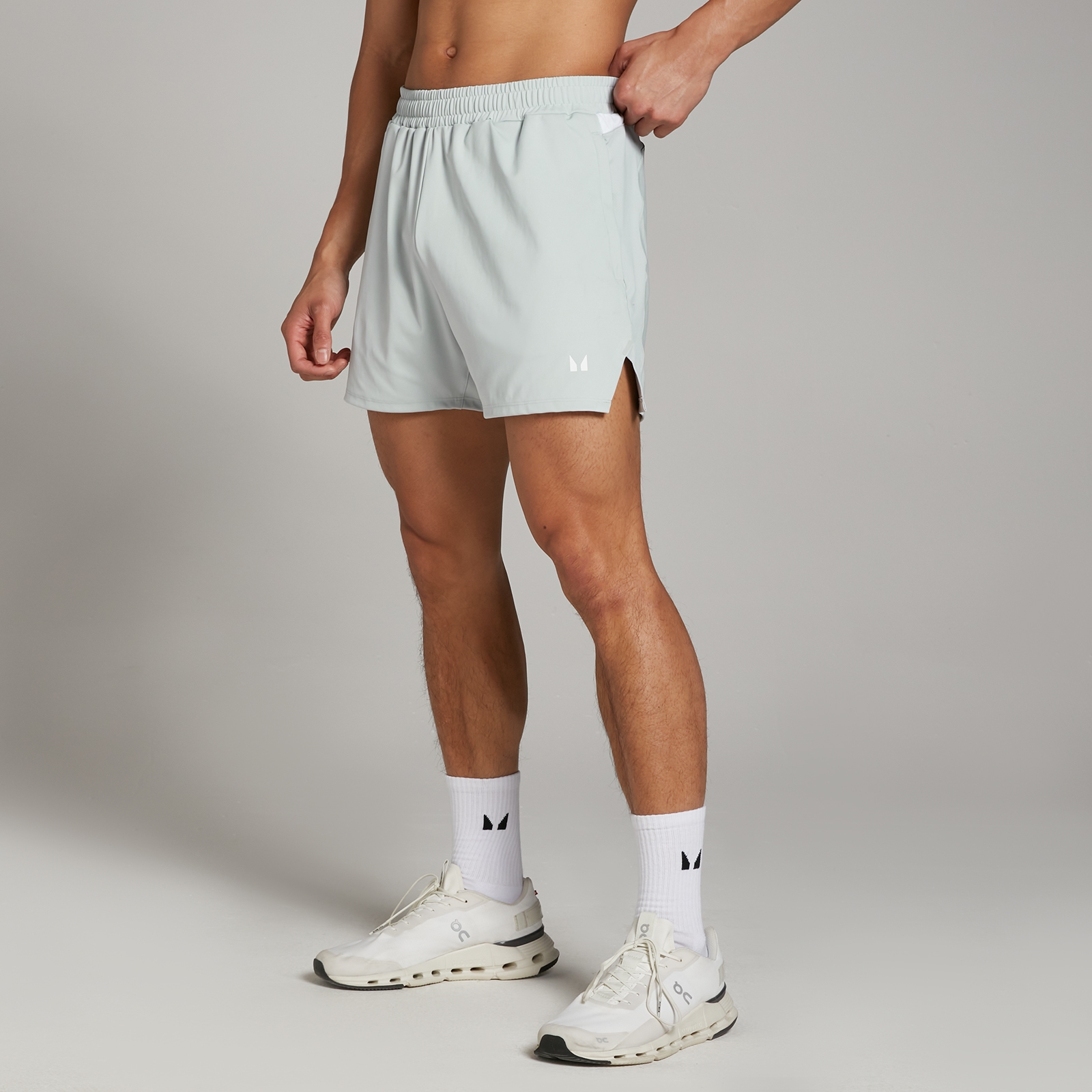 foto del prodotto pantaloncini sportivi da 13 cm mp tempo da uomo blu pallido xs