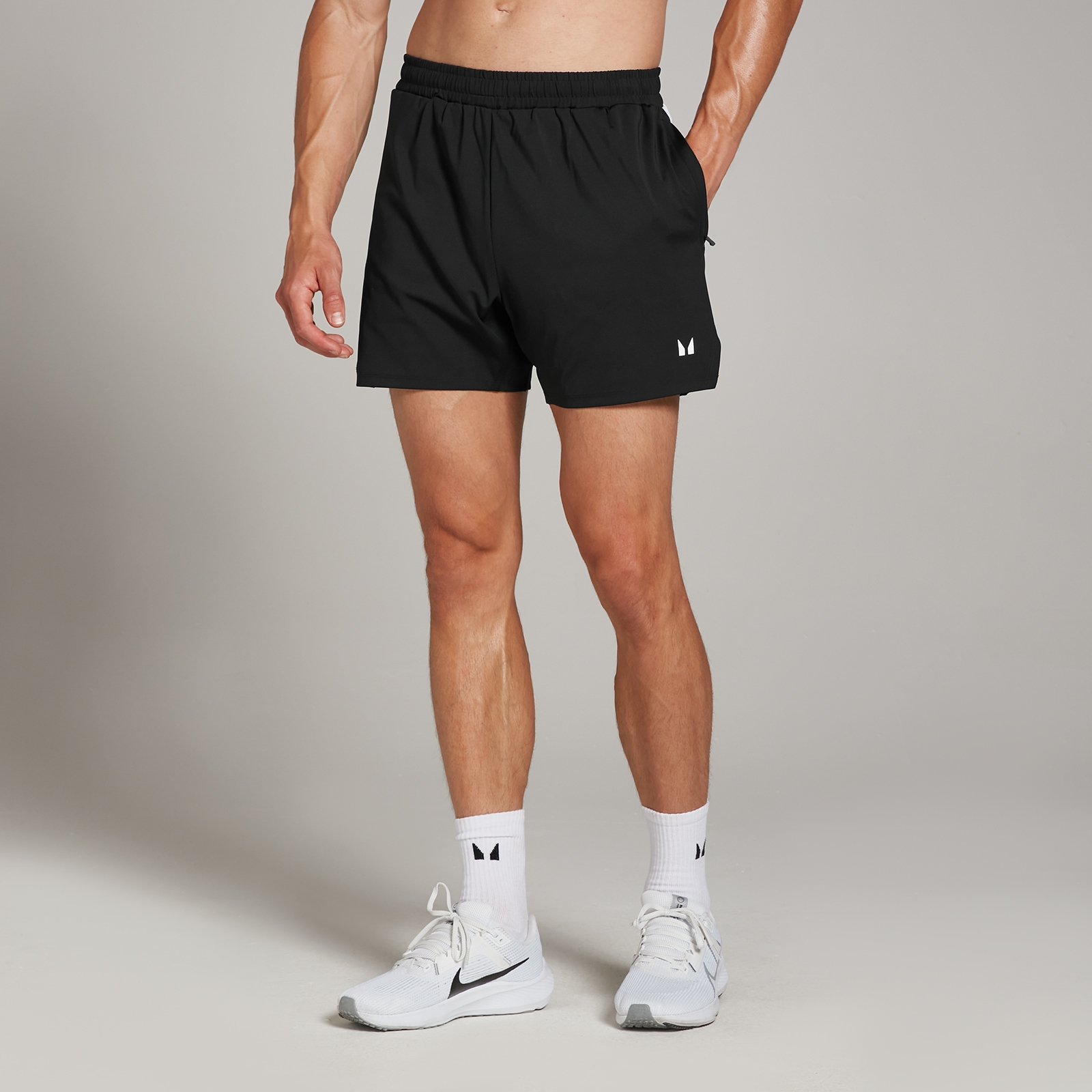 foto del prodotto pantaloncini sportivi da 13 cm mp tempo da uomo nero xxl