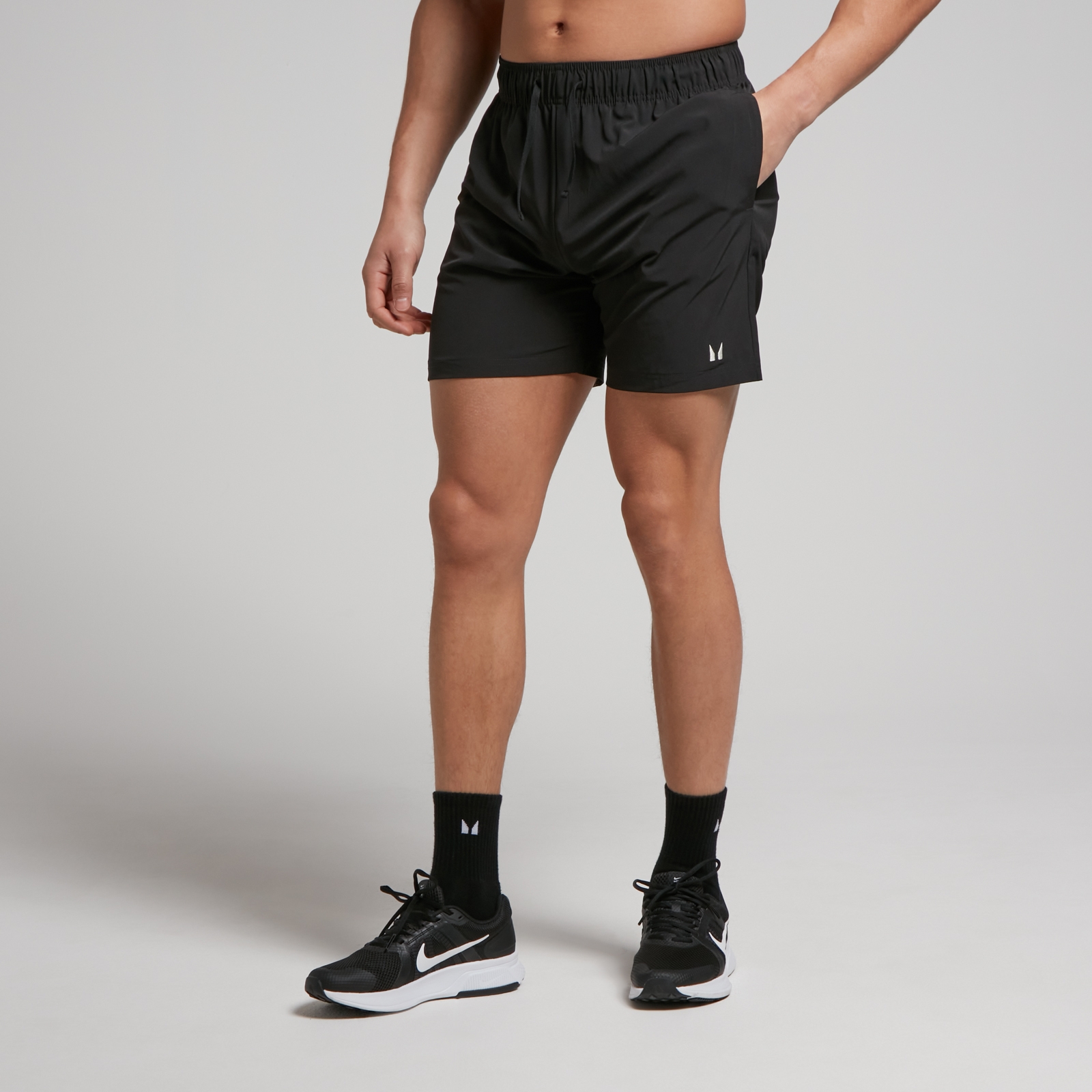 foto del prodotto pantaloncini sportivi in tessuto mp da uomo neri xl