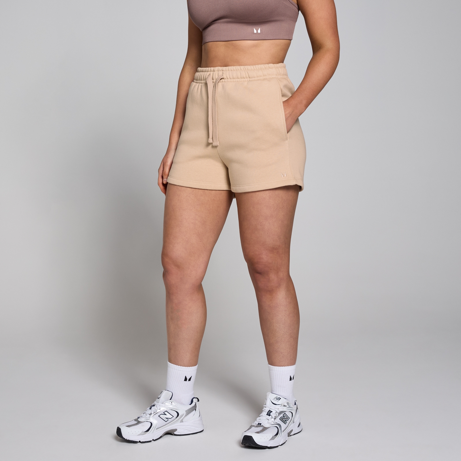 foto del prodotto pantaloncini sportivi mp tempo da donna crema s