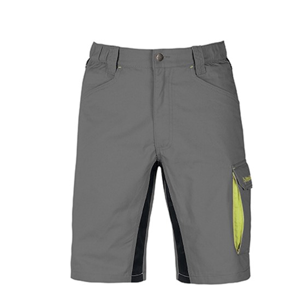 foto del prodotto pantalone corto lavoro kavir grigio nero tg.xl tasche portautensili kapriol