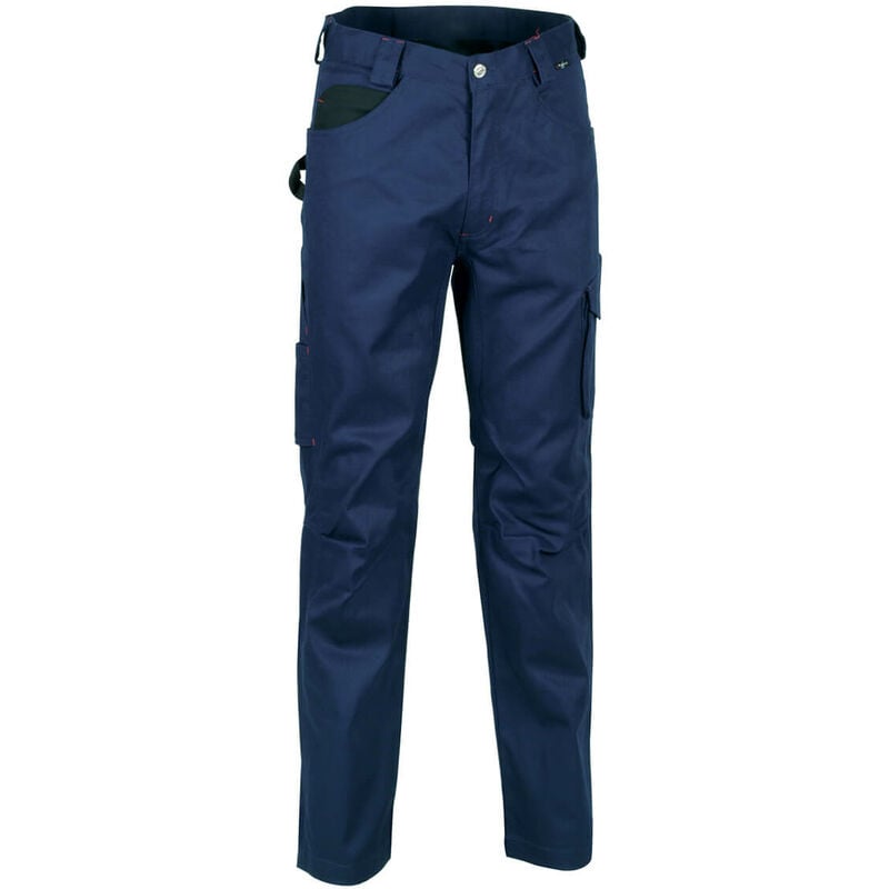 foto del prodotto pantalone cotone poliestere blu nero