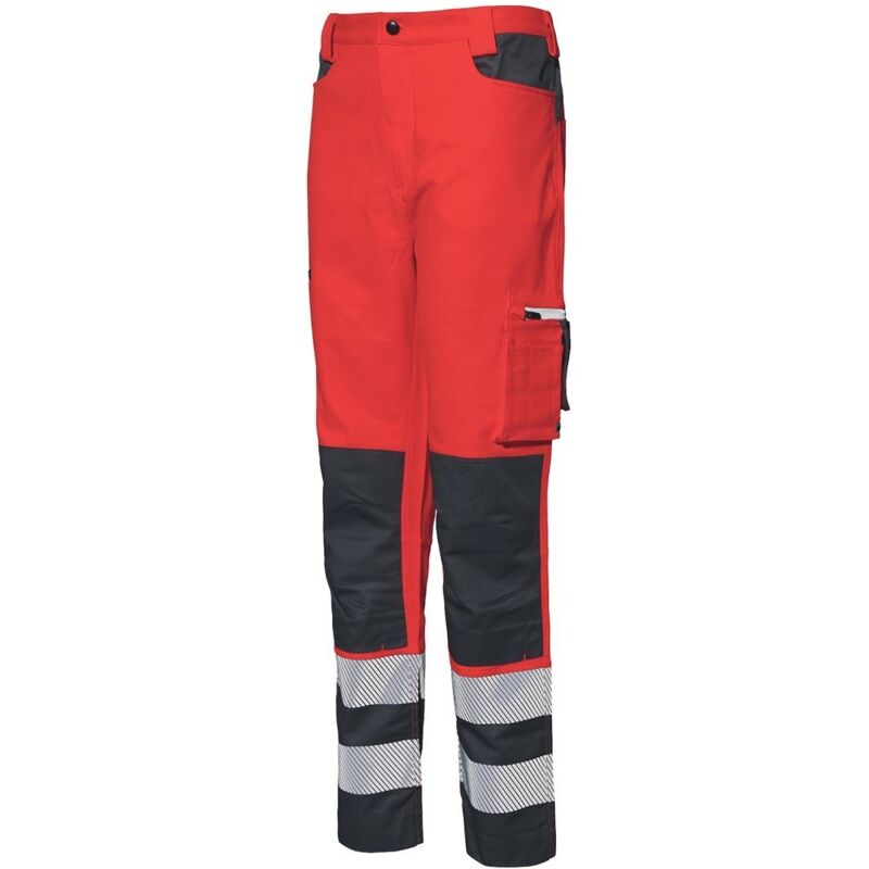 foto del prodotto pantalone da lavoro alta visibilit industrial starter hv stretch 8230b xl rosso