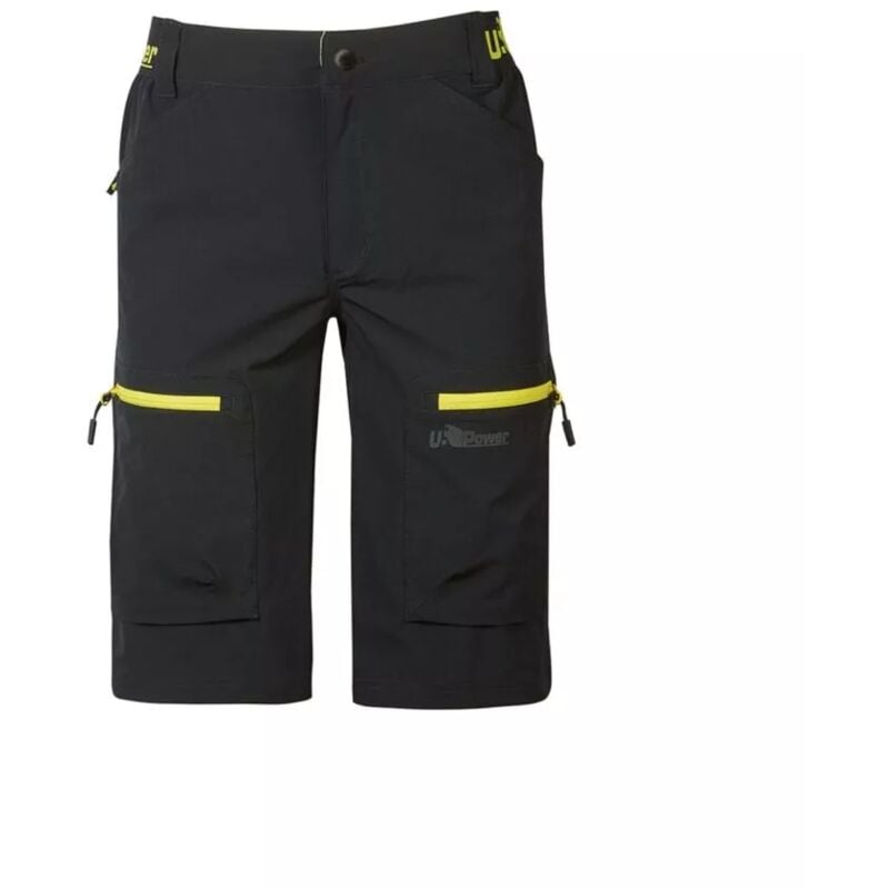 foto del prodotto pantalone da lavoro corto u power ares black carbon taglia l