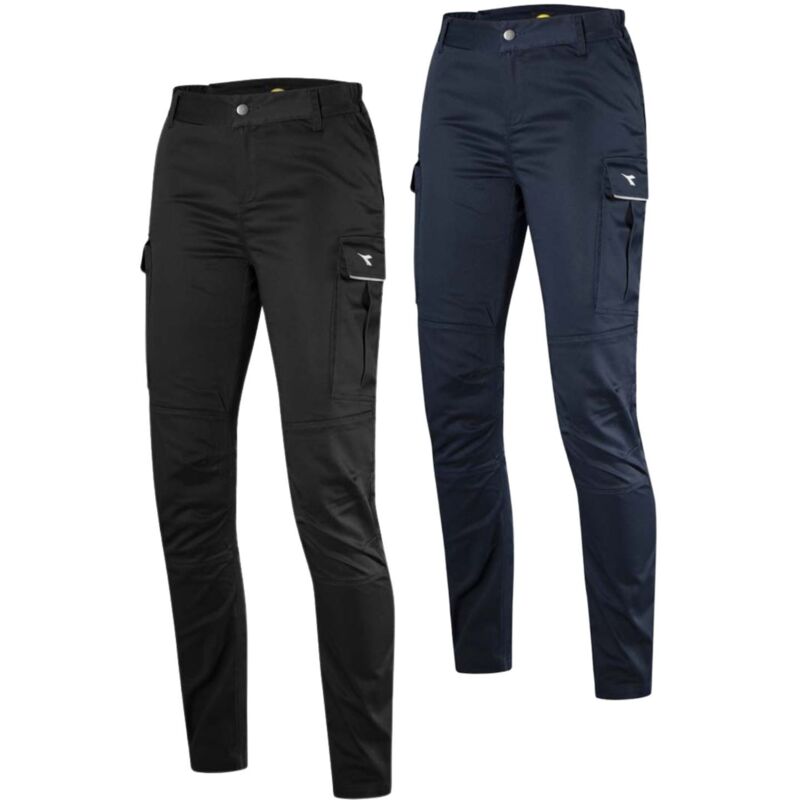 foto del prodotto pantalone da lavoro da donna cargo diadora athena nero 46