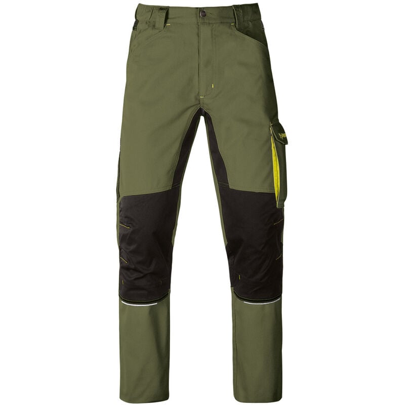 foto del prodotto pantalone da lavoro kavir verde nero tg.s xxl tasche portautensili kapriol xxl 