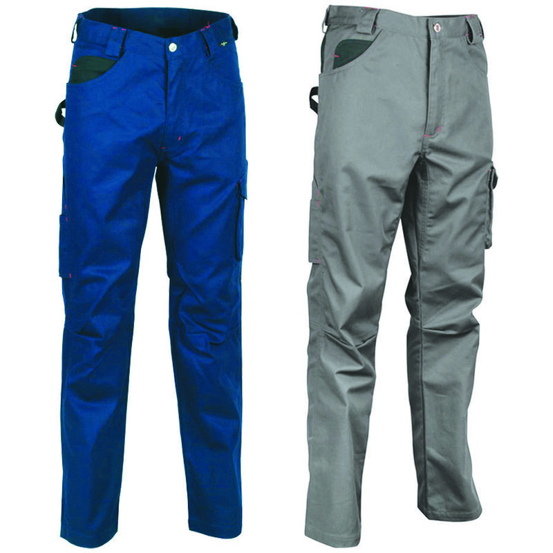 foto del prodotto pantalone drill in cotone e poliestere right fit tg.48 navy nero