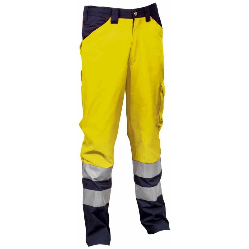 foto del prodotto pantalone encke ad alta visibilita tg.l giallo fluo navy
