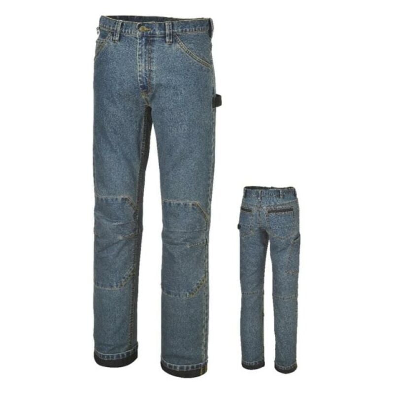 foto del prodotto pantalone jeans denim stretch slim tg. xxl