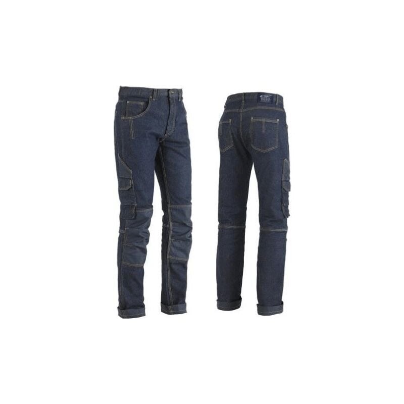 foto del prodotto pantalone jeans miner elasticizzato multitasca cotone lavoro edilizia piastrellisti l 