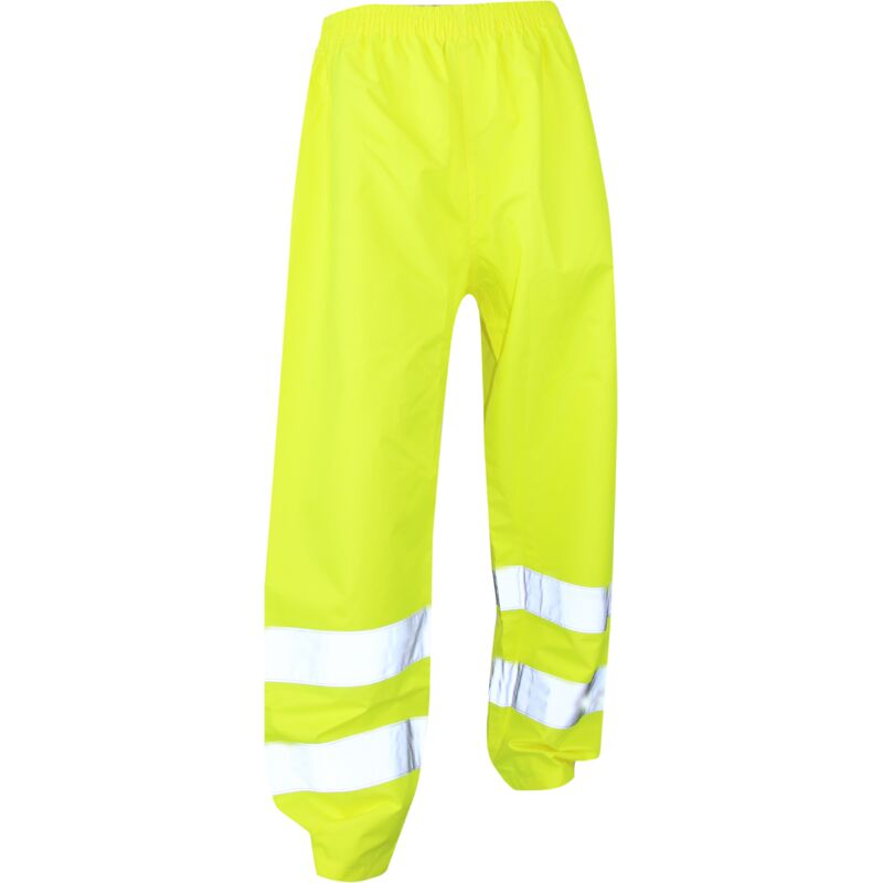 foto del prodotto pantalone lma ad alta visibilità - impermeabile classe 2 - taglia xl - giallo fluorescente - 1382 txl