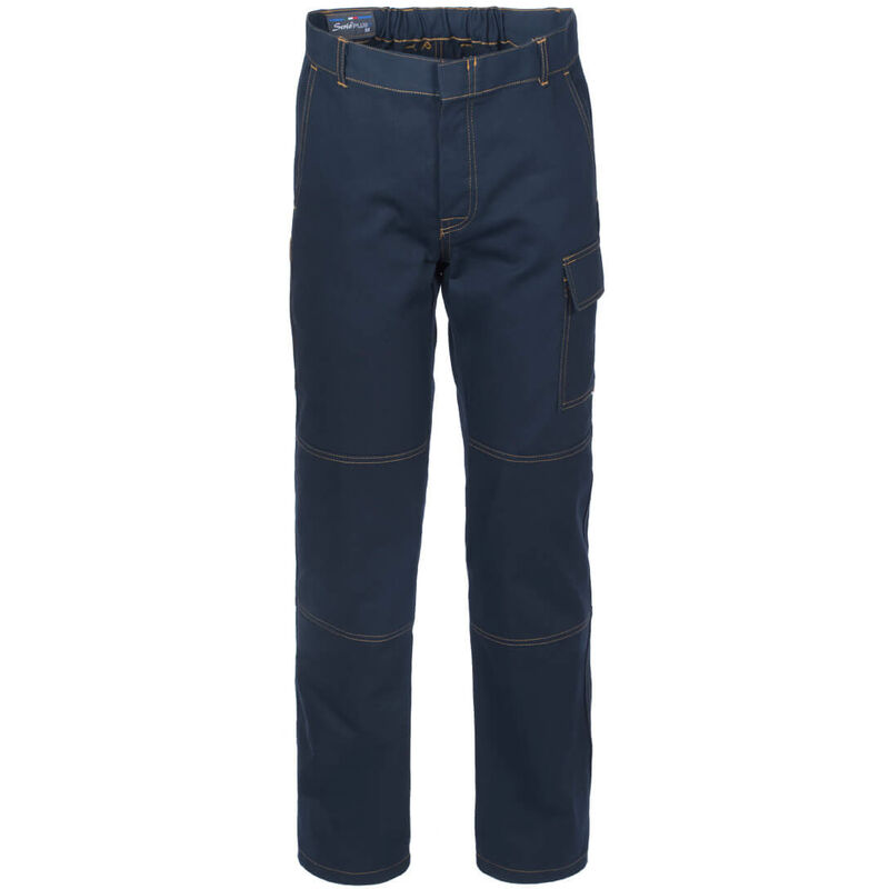 foto del prodotto pantalone serio plus colore blu taglia xxxl