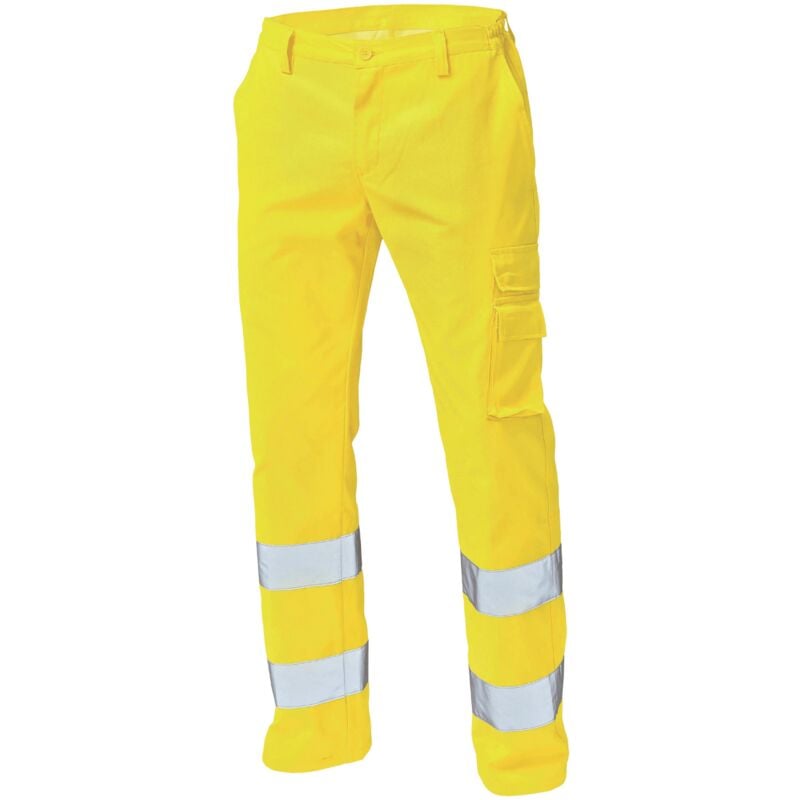 foto del prodotto pantaloni ad alta visibilita siggi gialli giallo l