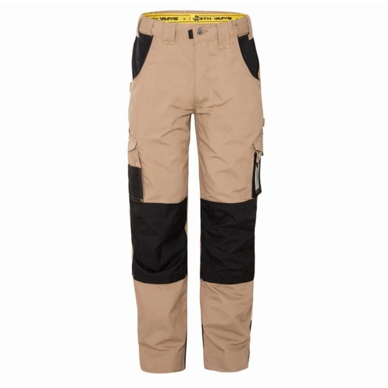 foto del prodotto pantaloni adam beige nero t50 north ways