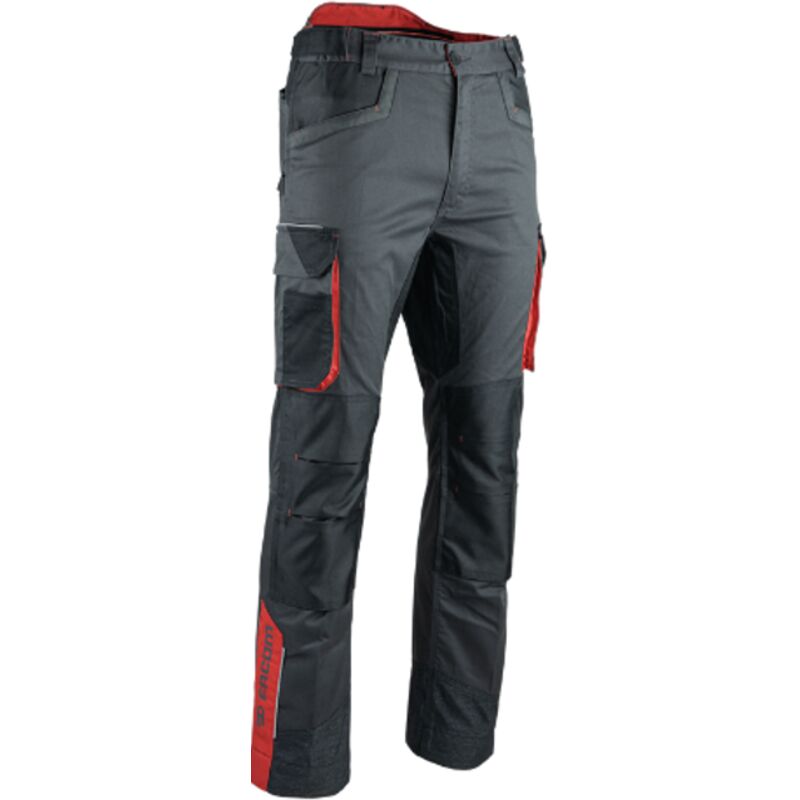 foto del prodotto pantaloni con cinturino facom nero/grigio/rosso taglia 42 - fxww1011e-42