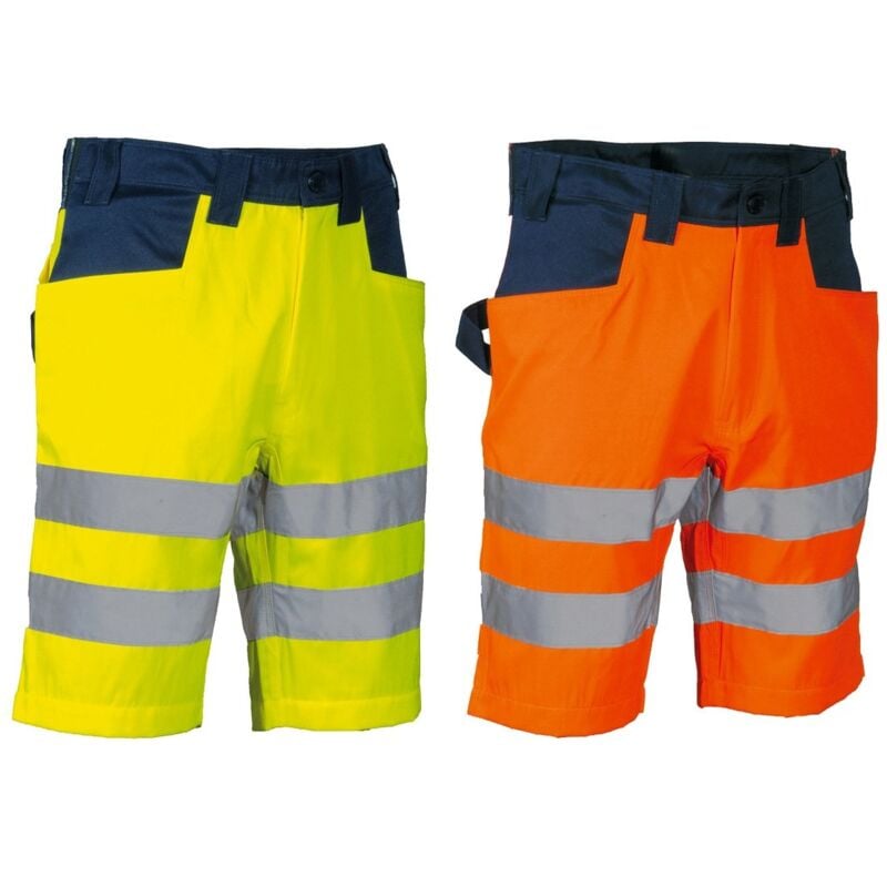 foto del prodotto pantaloni corti da lavoro alta visibilit cofra turmero 54 eu arancione