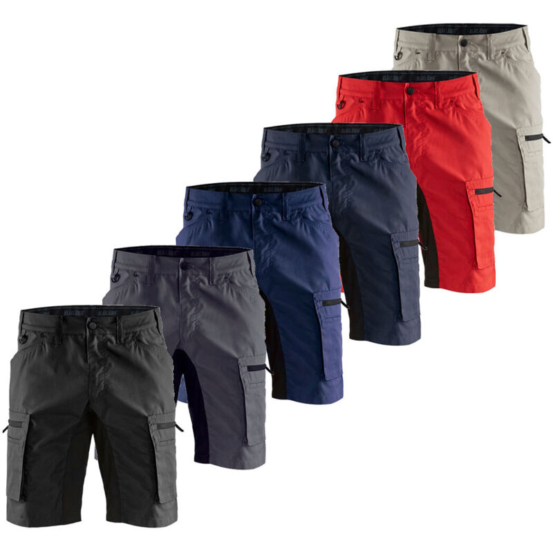 foto del prodotto pantaloni corti da lavoro blaklader 1449 service stretch 48 eu nero