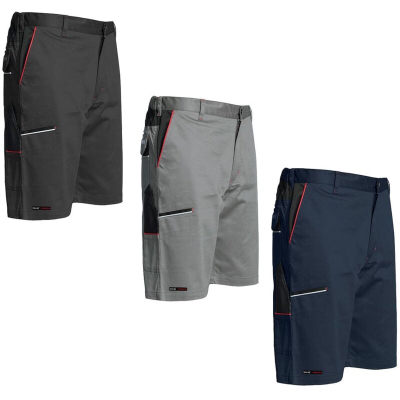 foto del prodotto pantaloni corti da lavoro issaline stretch boom 9034b - s - blu