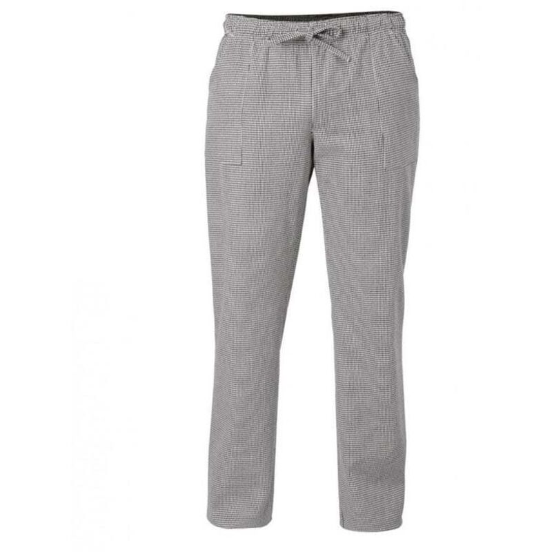 foto del prodotto pantaloni cuoco giblor s alan quadretto bianco nero art. 127 xxxl