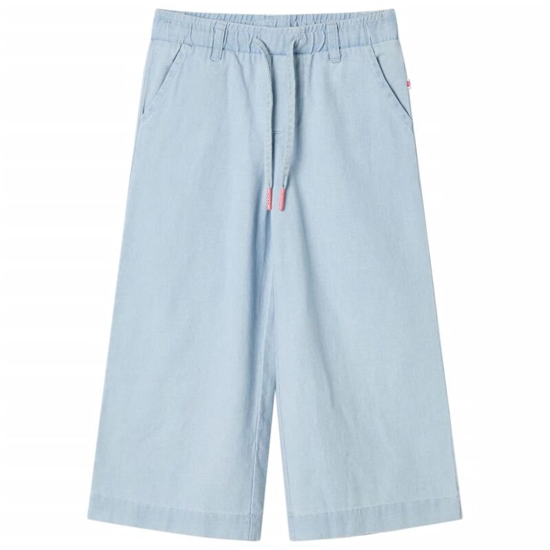 foto del prodotto pantaloni da bambino blu denim tenue 104