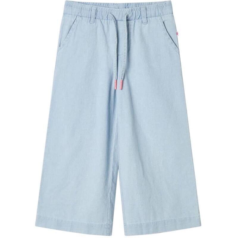 foto del prodotto pantaloni da bambino blu denim tenue 116