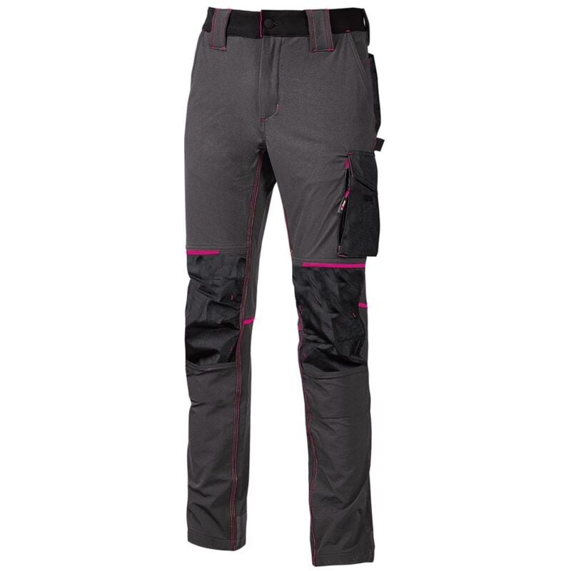 foto del prodotto pantaloni da donna upower atom grigio fuxia m