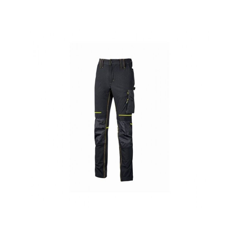 foto del prodotto pantaloni da donna upower atom nero giallo l