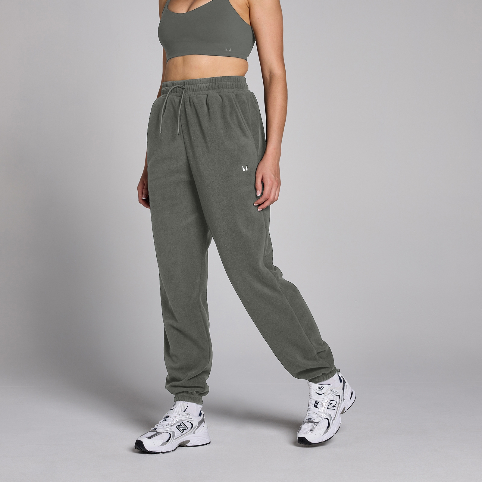 foto del prodotto pantaloni da jogging in pile mp da donna grigio canna di fucile s