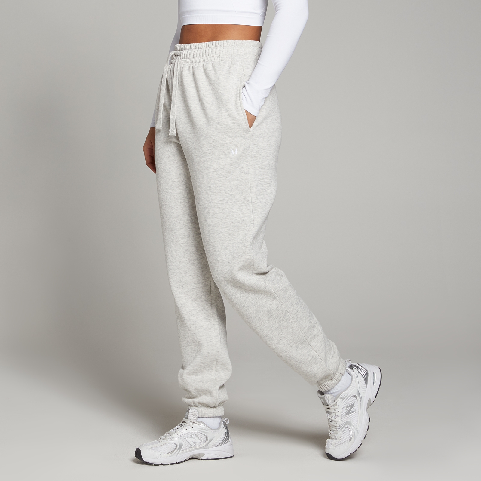 foto del prodotto pantaloni da jogging mp basics da donna grigio chiaro m lange m