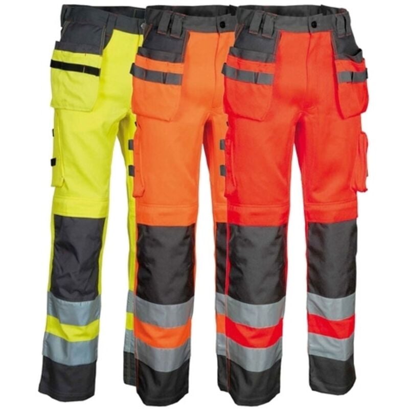 foto del prodotto pantaloni da lavoro ad alta visibilit cofra blinding 50 eu giallo