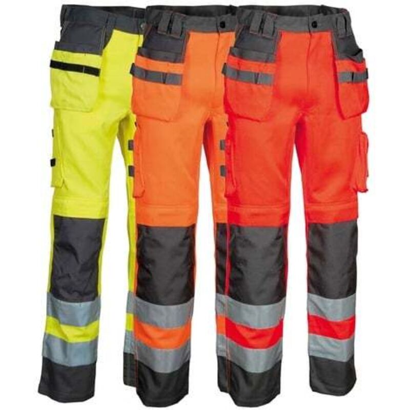 foto del prodotto pantaloni da lavoro ad alta visibilit cofra blinding 50 eu yellow