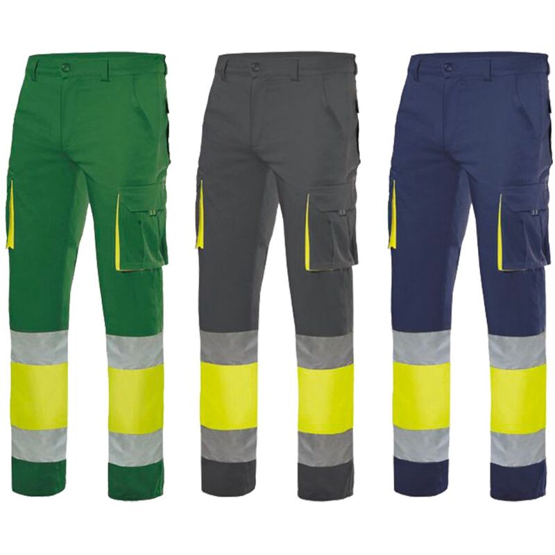 foto del prodotto pantaloni da lavoro ad alta visibilit velilla 303007 xxl grigio giallo