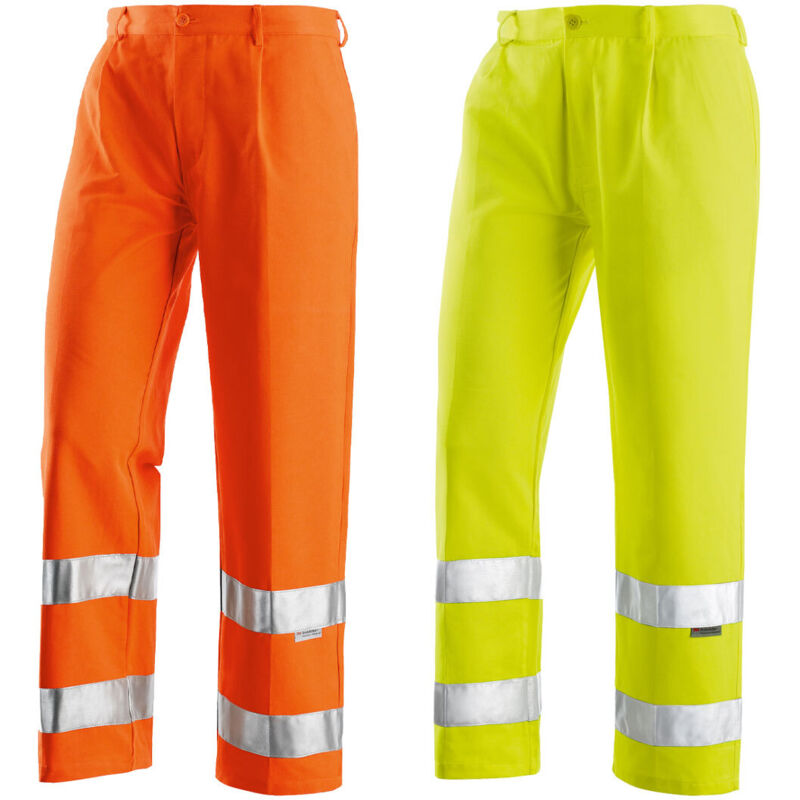 foto del prodotto pantaloni da lavoro alta visibilit neri reflex 46 eu giallo