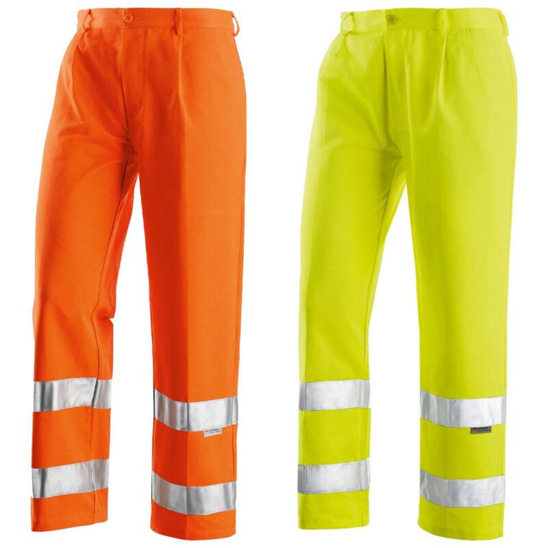foto del prodotto pantaloni da lavoro alta visibilit neri reflex 58 eu giallo