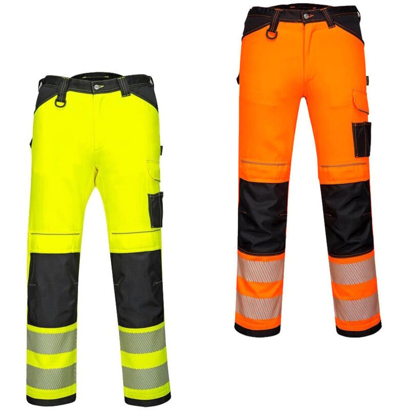 foto del prodotto pantaloni da lavoro alta visibilit portwest pw303 stretch 34 yellow