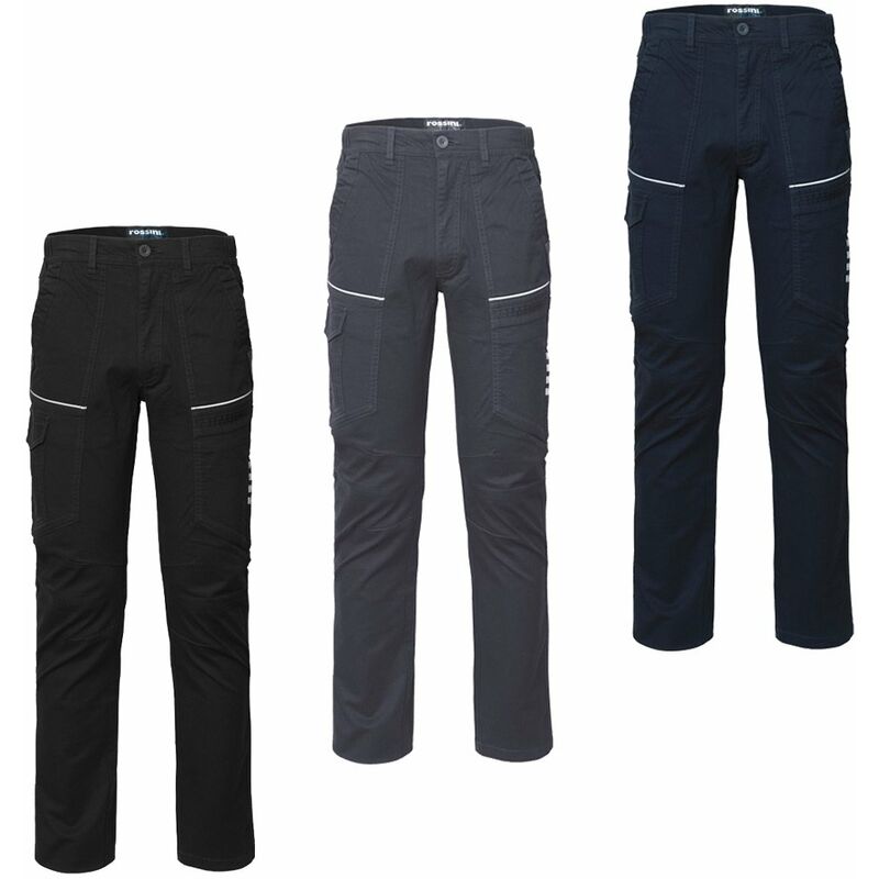 foto del prodotto pantaloni da lavoro donna rossini r stretch lady invernale s grigio
