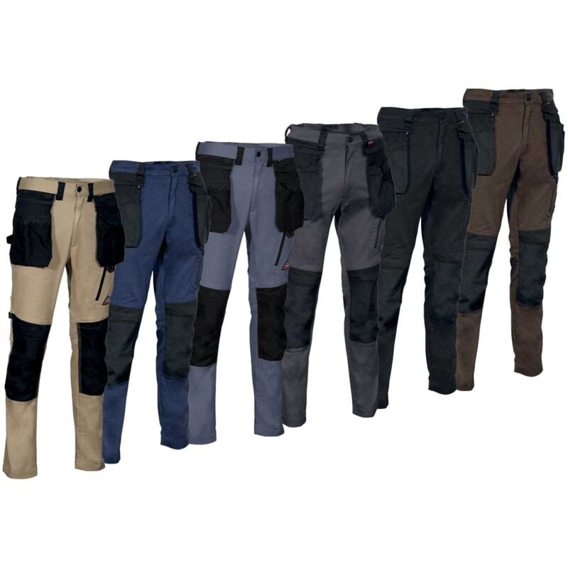 foto del prodotto pantaloni da lavoro elasticizzati cofra kudus super stretch 52 eu black