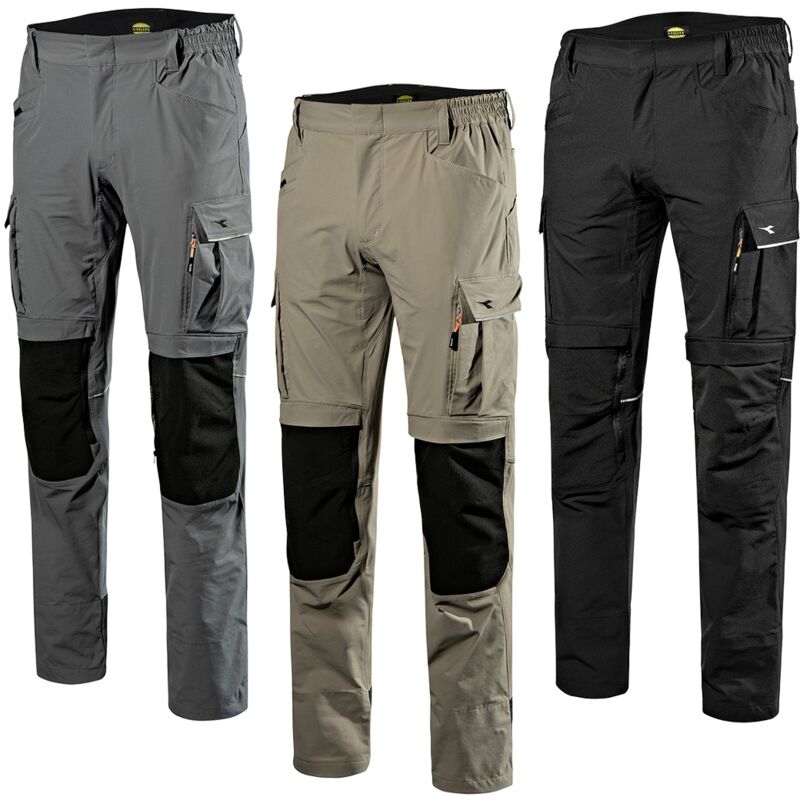 foto del prodotto pantaloni da lavoro elasticizzati diadora pant tech performance xs beige