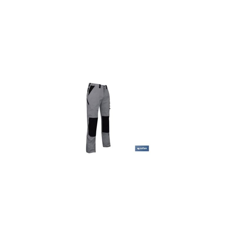 foto del prodotto pantaloni da lavoro in elastan pluto grigio nero t 64