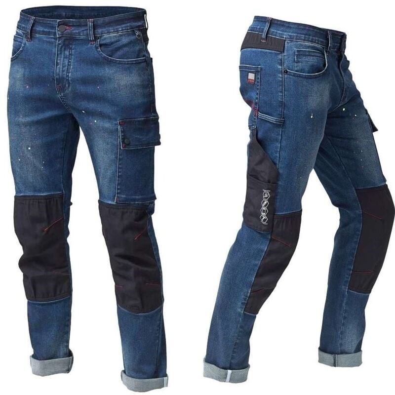 foto del prodotto pantaloni da lavoro in jeans siggi speed blue l