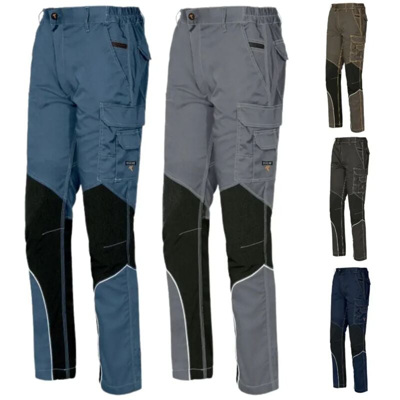 foto del prodotto pantaloni da lavoro issa line stretch extreme grigio scuro l