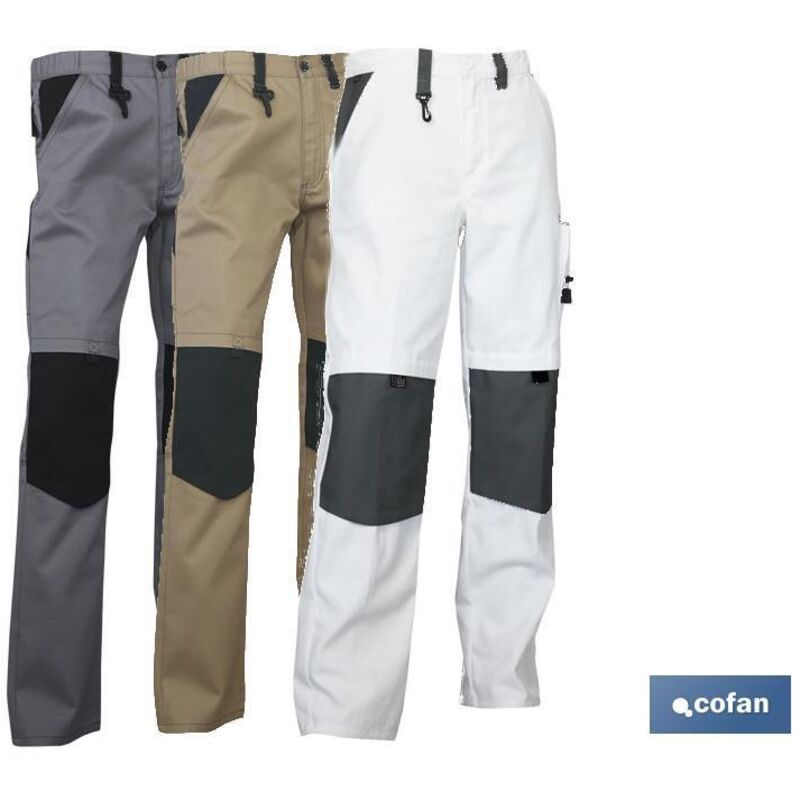 foto del prodotto pantaloni da lavoro lenoir 280 g m beige-nero t-56
