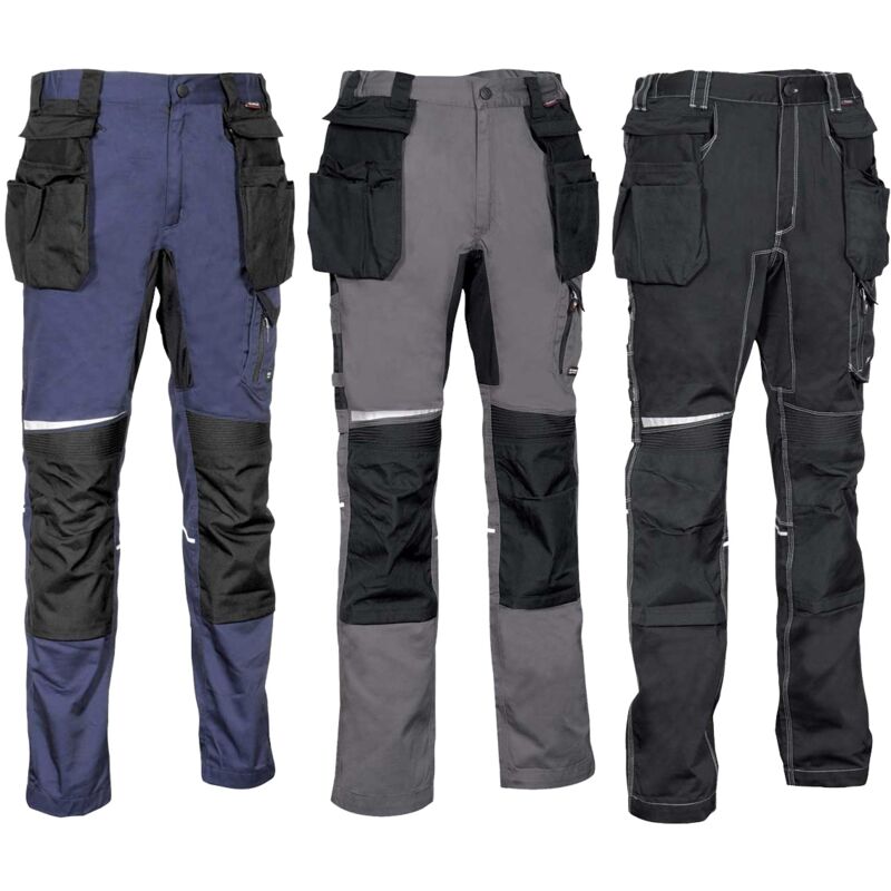 foto del prodotto pantaloni da lavoro multitasche cofra lemno 58 eu blu