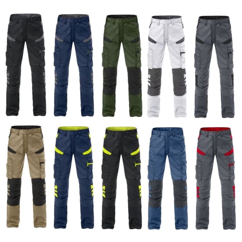foto del prodotto pantaloni da lavoro multitasche fristads 2555 stf 44 eu nero giallo