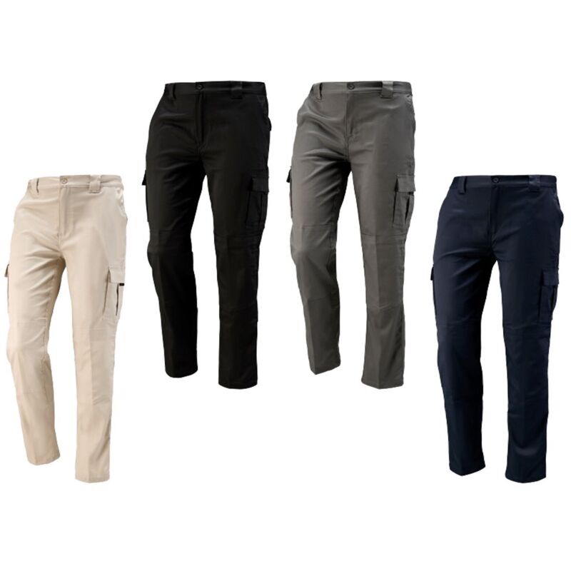 foto del prodotto pantaloni da lavoro multitasche neri denver l blu