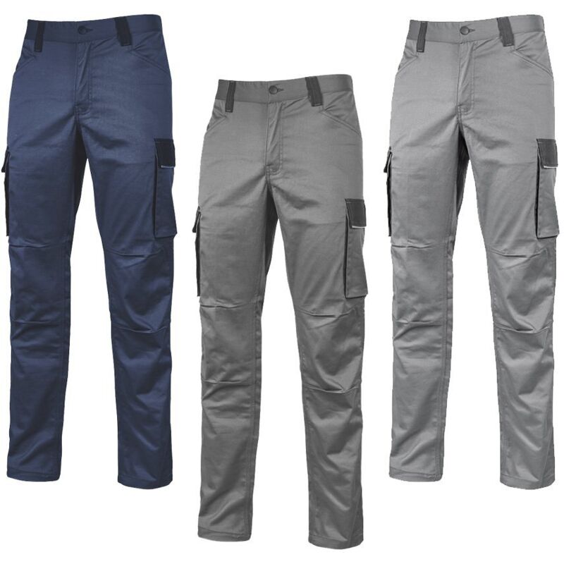 foto del prodotto pantaloni da lavoro slim u power crazy l grigio chiaro