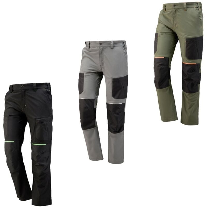foto del prodotto pantaloni da lavoro ultraleggeri neri clay l black